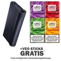 Glo Hyper X2 Air Moonless Black + Gratis Veo Sticks